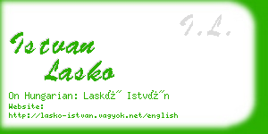 istvan lasko business card